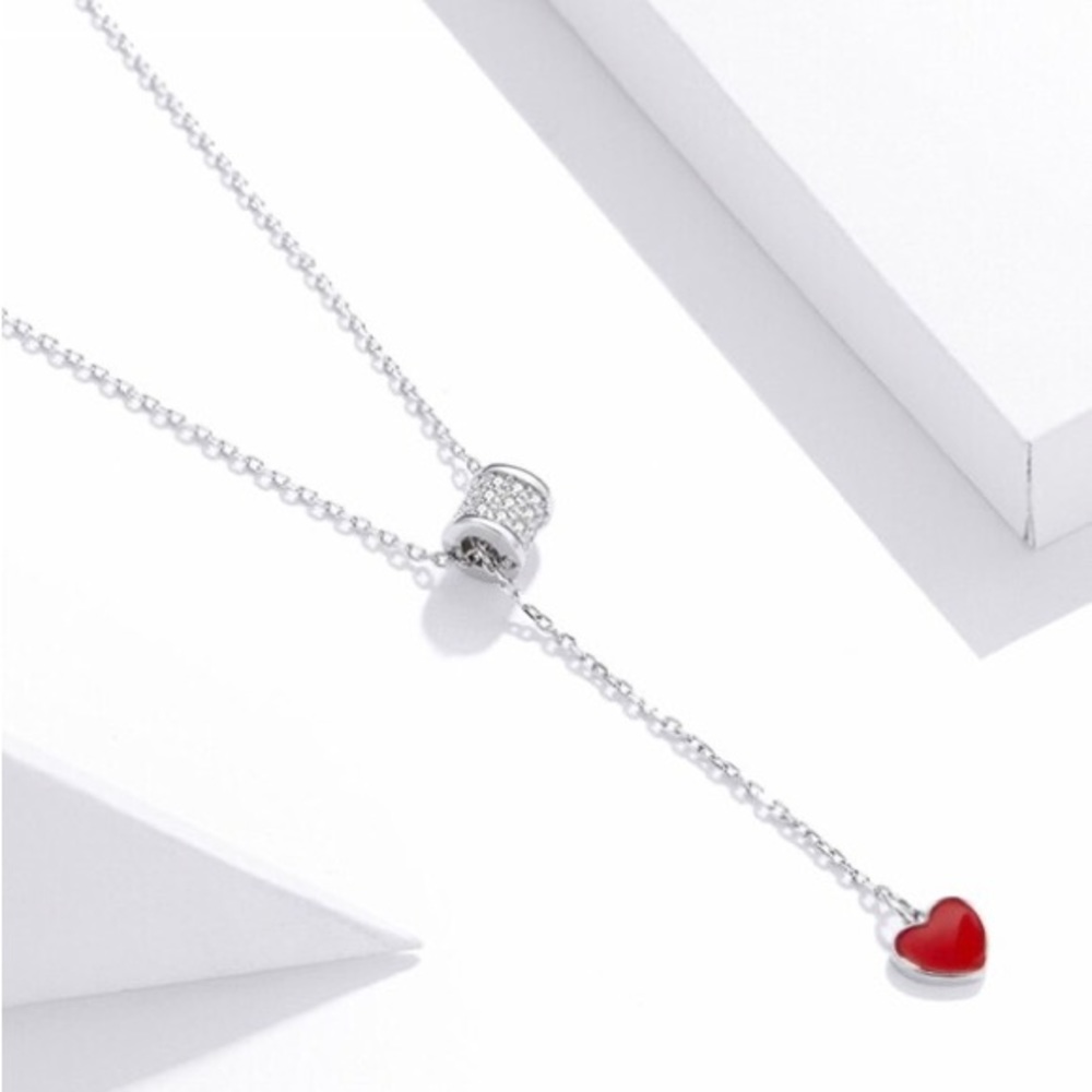 925 Sterling Silver Pendant Heart Necklace